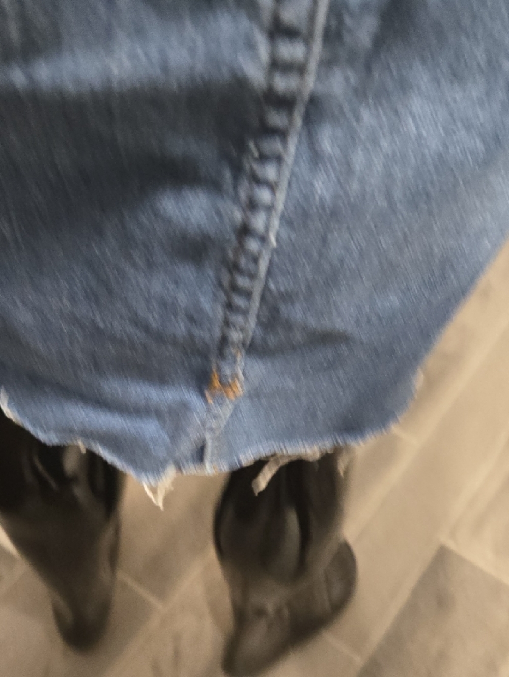 Kut from the Kloth Light Blue Denim Mini Skirt - Picture 5 of 6